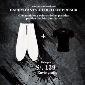 Harem Pants + Polo Compresor