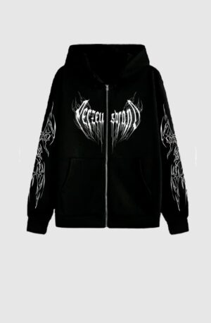 Dark Feeling - Zip-Up Hoodie Oversize