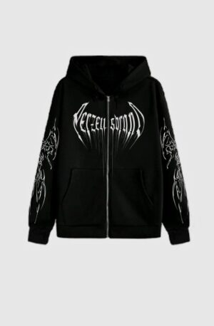 Dark Feeling - Zip-Up Hoodie Oversize