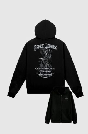 Greek Genetic - Zip-Up Hoodie Oversize