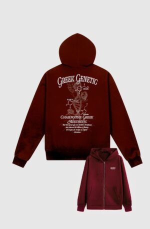 Greek Genetic - Zip-Up Hoodie Oversize