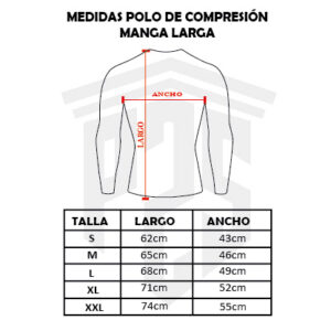 Dark Faith Black – Polo Compresor manga larga