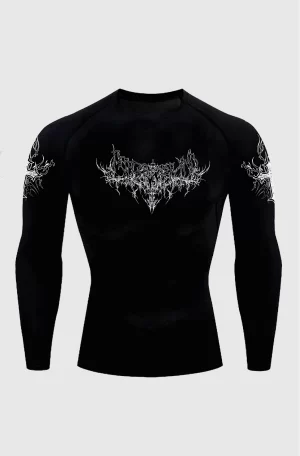 Dark Faith Black – Polo Compresor manga larga