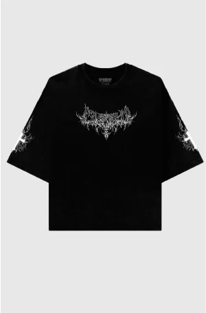 Dark Faith Black - Polo Boxy Oversize