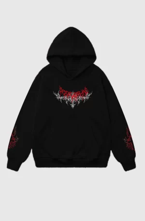 Dark Faith Red - Hoodie Boxy Oversize