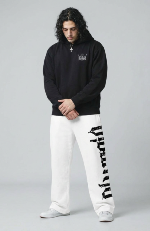 Olympia – White - Pantalón Baggy