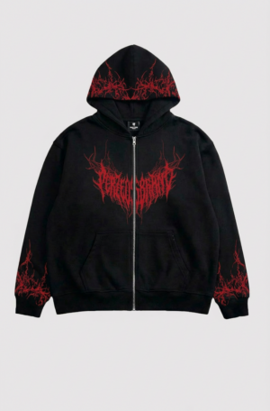 Ghost of Hell – Zip-Up Hoodie Oversize