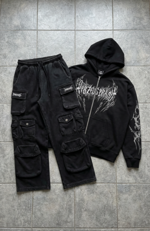 Sinister Soul – Zip-Up Hoodie Oversize