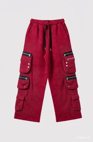 Chained – Burgundy – Cargo Baggy