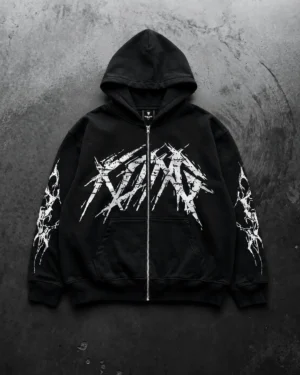 Scars – Zip-Up Hoodie Oversize