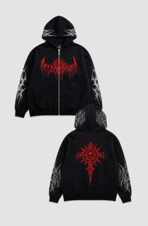 Dark Sacrament – Zip-Up Hoodie Oversize v2