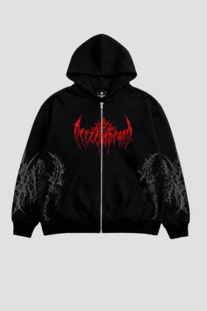 Hollow Saints – Zip-Up Hoodie Oversize v2