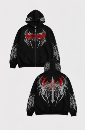 Caraxes – Zip-Up Hoodie Oversize v3